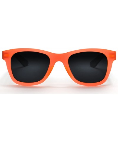 Sport Valencia Polarized Horned Rim Sunglasses with TR90 Unbreakable Construction - Orange - CO12E0DZSCT $22.83