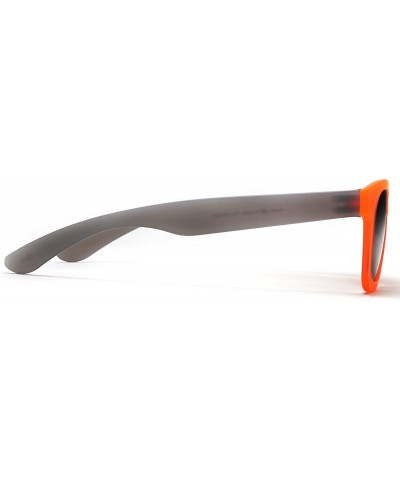 Sport Valencia Polarized Horned Rim Sunglasses with TR90 Unbreakable Construction - Orange - CO12E0DZSCT $22.83