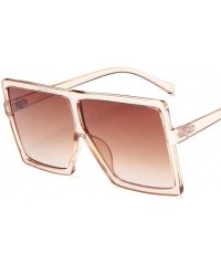 Oversized Plastic Oversized Women Sunglasses Square Big Frame Sunglasses for Female UV400 Sun Glasses (Color Leopard) - CT199...
