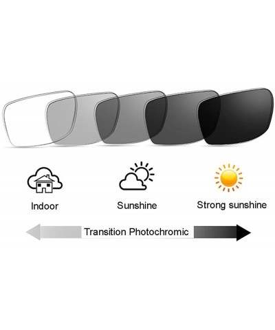 Rectangular Women Diamonds Transition Photochromic Reading Glasses UV400 Protect Sunglasses - Red - CD18DXO0USO $21.93