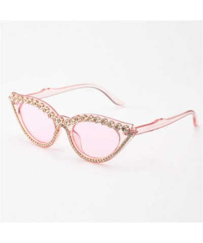 Cat Eye Sexy Cat Eye Sunglasses Women Trendy Rhinestone Sun Glasses Fmale Luxury Brand Deisgner Vintage Lens Eyewear - CS1908...