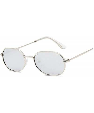 Square Vintage Small Octagon Sunglasses Women Fashion Shade Square Metal Frame Sun Glasses Red Yellow Pink - CT19854U2WZ $49.61