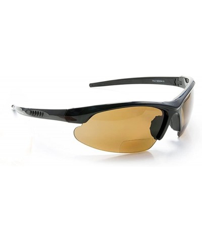 Sport Polarized Sun Glasses Bifocal Sunglasses Reading +1.50 +2.00 +2.50 +3.00 Sports (+3.00- Black Frame w/Brown Lens) - CD1...