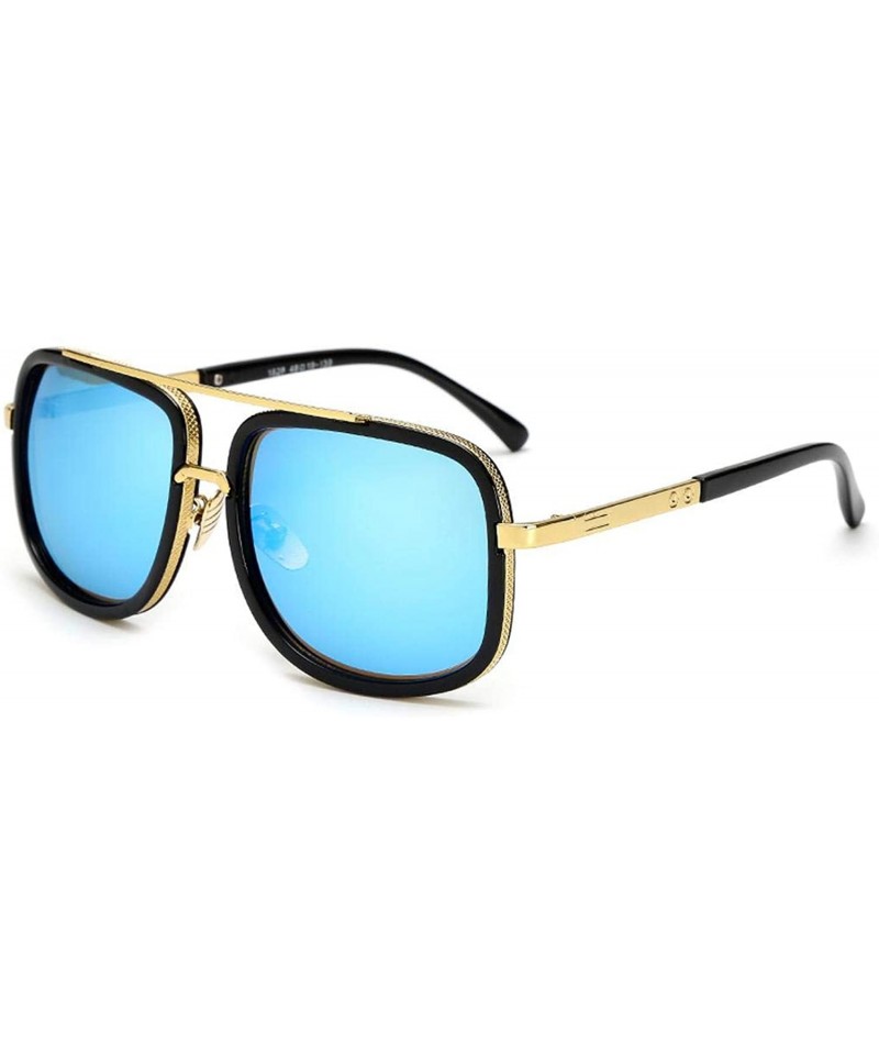 Vintage Oversized Square Sunglasses for Men Women Luxury Brand