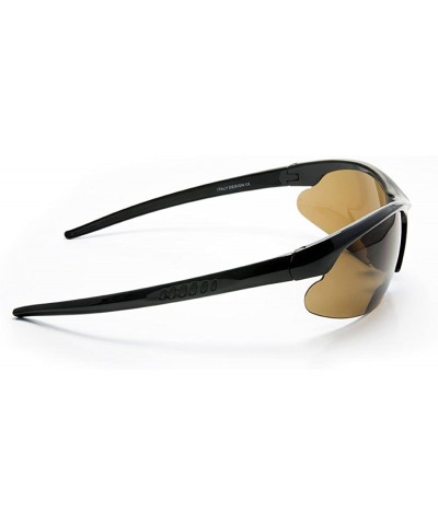 Sport Polarized Sun Glasses Bifocal Sunglasses Reading +1.50 +2.00 +2.50 +3.00 Sports (+3.00- Black Frame w/Brown Lens) - CD1...