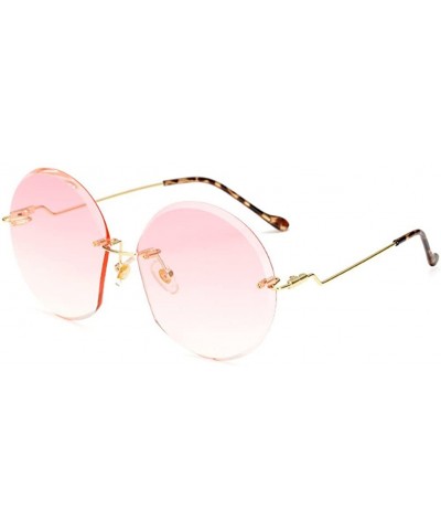 Round Vintage Frameless Ocean Film Sunglasses Goggles for Women Men Retro Sun Glasses Eyes Protection - Style2 - CO18RO0G268 ...