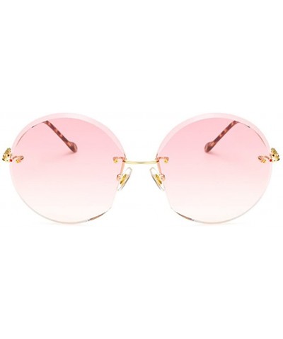 Round Vintage Frameless Ocean Film Sunglasses Goggles for Women Men Retro Sun Glasses Eyes Protection - Style2 - CO18RO0G268 ...