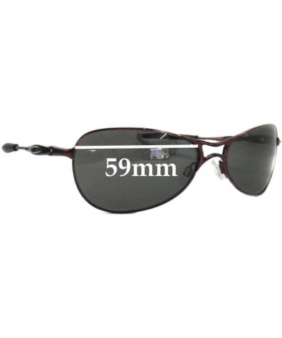 Oval Replacement Sunglass Lenses fits Oakley Crosshair S Womens 59mm Wide - CN18HEOEW4D $35.12