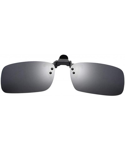 Sport Polarized Clip-on Sunglasses Anti-Glare Driving Glasses for Prescription Glasses - Black - CL1947WQ0UZ $14.15