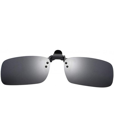 Sport Polarized Clip-on Sunglasses Anti-Glare Driving Glasses for Prescription Glasses - Black - CL1947WQ0UZ $8.80