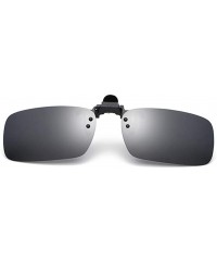 Sport Polarized Clip-on Sunglasses Anti-Glare Driving Glasses for Prescription Glasses - Black - CL1947WQ0UZ $8.80