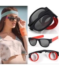 Goggle Creative Wristband Glasses-Slap Folding Sunglasses - Sunglasses Driving Goggles-Driving Action Sports - CG196SSOIKL $8.87