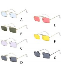 Wrap Women Men Vintage Retro Small Frame Glasses-Unisex Sunglasses Eyewear - B - CY18OZGRCK6 $8.49