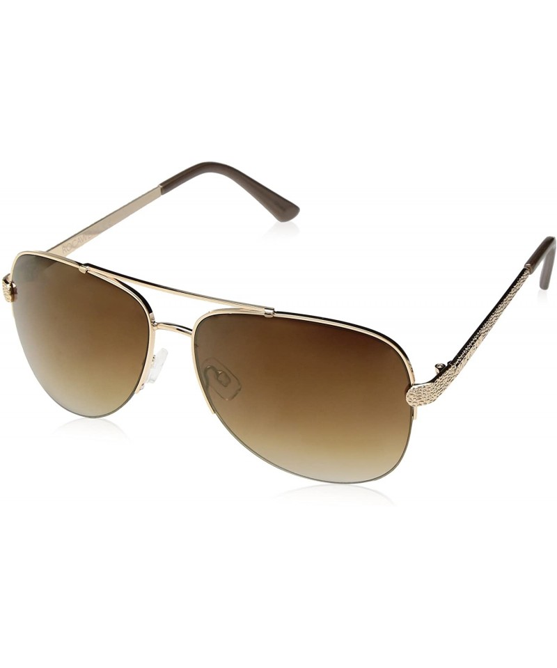 Aviator Women's R570 Aviator Sunglasses - Gold/Brown - C6129HH0OJZ $34.72