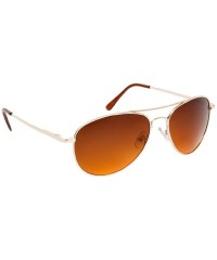 Aviator Blue Blocking Metal Aviator Sunglasses 30714 (Gold) - CD11IY55MT9 $13.13