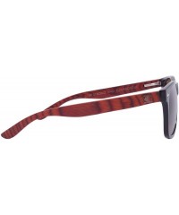 Wayfarer Summit Men's Wayfarer Style Sunglasses- Horn-Rimmed Frame- Genuine Wood Temples- 100% UV Protection Lenses - CV197D5...