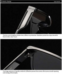 Square Square Sunglasses for Men Oversized One-piece Women Sunglasses Designer Goggle Shades - CF196YUNAGK $12.15