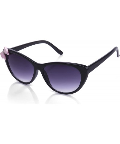 Cat Eye Newbee Fashion Women High Fashion Elegant Cat Eye Sunglasses with Bow - Pink - C611DCO4TWD $18.89