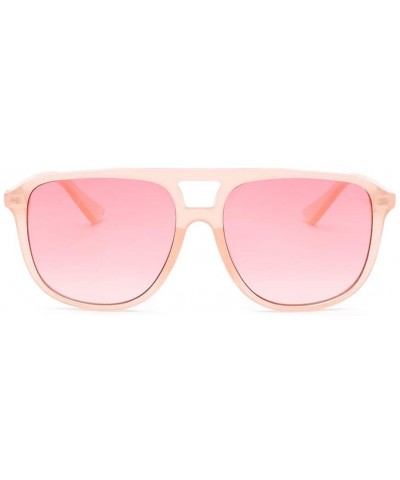Round Polarized Gradient Sunglasses Lightweight - Pink - CW18WNHO79H $9.34