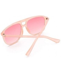 Round Polarized Gradient Sunglasses Lightweight - Pink - CW18WNHO79H $9.34
