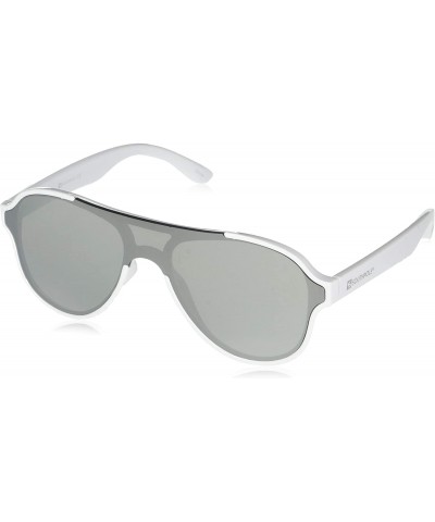 Aviator Men's 5037Sp Aviator-Style Shield Sunglasses with 100% UV Protection- 62 mm - White - CW196IOK9SQ $33.04