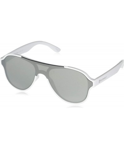 Aviator Men's 5037Sp Aviator-Style Shield Sunglasses with 100% UV Protection- 62 mm - White - CW196IOK9SQ $19.20