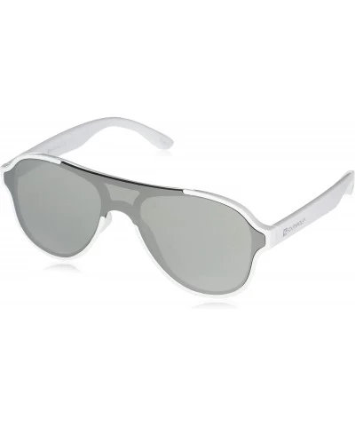 Aviator Men's 5037Sp Aviator-Style Shield Sunglasses with 100% UV Protection- 62 mm - White - CW196IOK9SQ $33.93