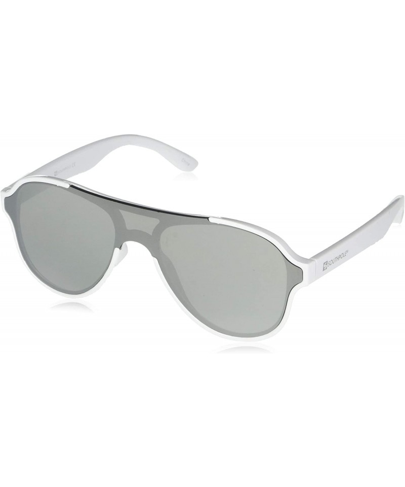 Aviator Men's 5037Sp Aviator-Style Shield Sunglasses with 100% UV Protection- 62 mm - White - CW196IOK9SQ $19.20