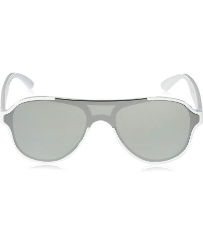 Aviator Men's 5037Sp Aviator-Style Shield Sunglasses with 100% UV Protection- 62 mm - White - CW196IOK9SQ $19.20