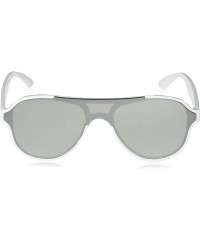 Aviator Men's 5037Sp Aviator-Style Shield Sunglasses with 100% UV Protection- 62 mm - White - CW196IOK9SQ $19.20