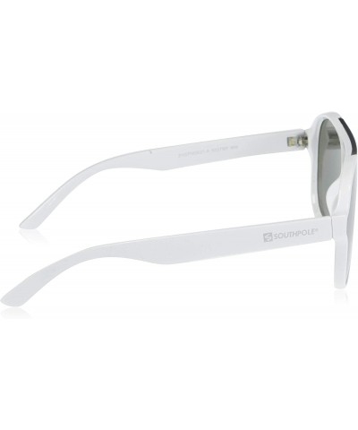 Aviator Men's 5037Sp Aviator-Style Shield Sunglasses with 100% UV Protection- 62 mm - White - CW196IOK9SQ $19.20