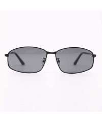 Aviator Polarized Sport Mens Sunglasses Metal Frame Driving Shades 100% UV protection - Black - CU18RYXZ2I4 $11.98