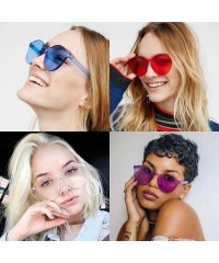 Round Unisex Fashion Candy Colors Round Outdoor Sunglasses Sunglasses - Red - CH199HW6X96 $18.22