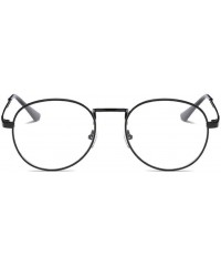 Square Men Glasses Frame Women Eyeglasses Frame Vintage Round Clear Lens Glasses Optical Spectacle Frame - Gold - C1194ODZO44...