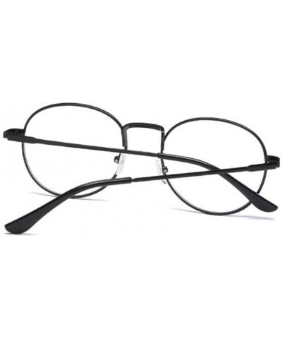 Square Men Glasses Frame Women Eyeglasses Frame Vintage Round Clear Lens Glasses Optical Spectacle Frame - Gold - C1194ODZO44...
