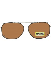 Aviator Modified Aviator Non Polarized Amber Driving Clip on - Black-non Polarized Amber Lens - C0180D2RY7R $14.59