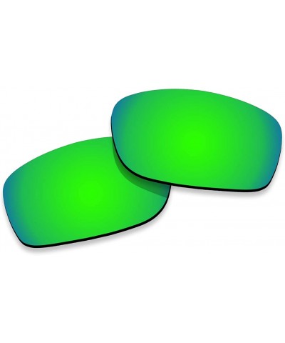 Wayfarer Polarized Lenses Replacement Fives Squared 100% UV Protection-Variety Colors - Green Mirrored - C718KONZR74 $16.11