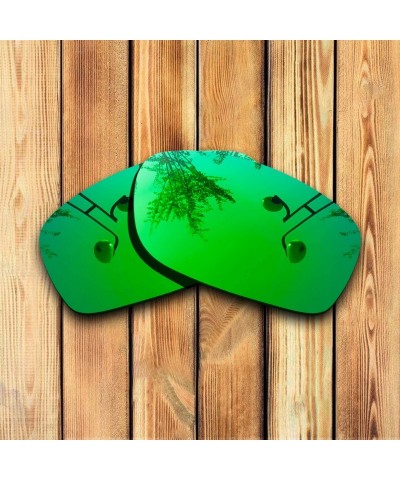 Wayfarer Polarized Lenses Replacement Fives Squared 100% UV Protection-Variety Colors - Green Mirrored - C718KONZR74 $16.11