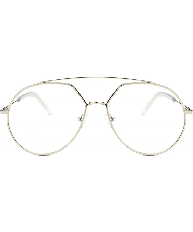 Sport Vintage Sunglasses for Women metal PC UV 400 Protection Sun glasses - Silver - CL18SAT06ZT $16.78