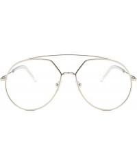 Sport Vintage Sunglasses for Women metal PC UV 400 Protection Sun glasses - Silver - CL18SAT06ZT $39.85