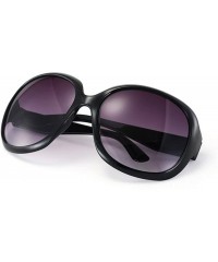 Goggle Fashion Women's Sunglasses Retro Vintage Big Frame Goggles Shades Eyeglass - Black - CU12N9HZ4FT $7.89