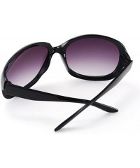 Goggle Fashion Women's Sunglasses Retro Vintage Big Frame Goggles Shades Eyeglass - Black - CU12N9HZ4FT $7.89