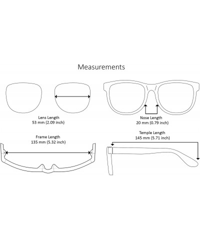 Wayfarer Horn Rimmed Wood Pattern Sunglasses Men Women 5401CWD-SD - Black Frame/Clear Lens - C618KEHA25M $7.84
