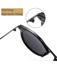 Round Vintage Round Frame Women Sunglasses TAC Polarized Lens UV400 Protection Outdoor Glasses - Leopard - CR197ZGUI2G $13.03