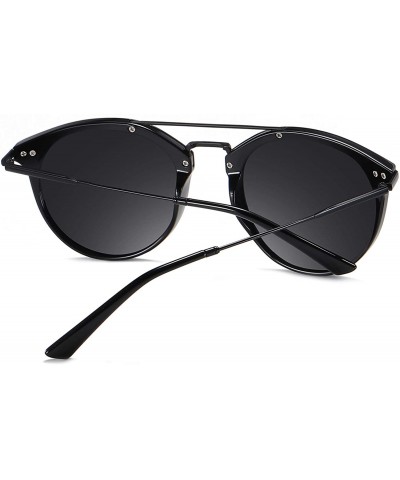 Round Vintage Round Frame Women Sunglasses TAC Polarized Lens UV400 Protection Outdoor Glasses - Leopard - CR197ZGUI2G $13.03