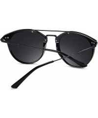 Round Vintage Round Frame Women Sunglasses TAC Polarized Lens UV400 Protection Outdoor Glasses - Leopard - CR197ZGUI2G $13.03