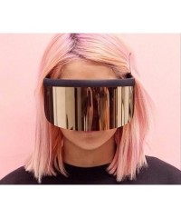 Shield Fashion Oversized Mask Shape Shield Style Sunglasses - A - CR18DXRNETR $10.22