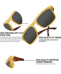 Oversized Polarized Classic Glasses Sunglasses Protective - Orange - CI18U907MAO $26.11