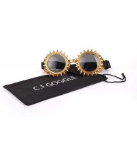 Goggle Festival Kaleidoscope Glasses Steampunk Goggles Halloween Cosplay Goggles - Silver - CO18T790GIA $18.04