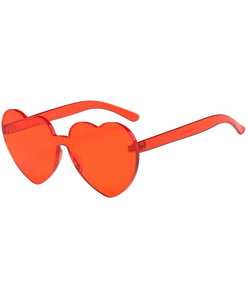 Sport Fashion Heart Shaped Sunglasses Integrated Protection - CA18QXLWT2C $10.24